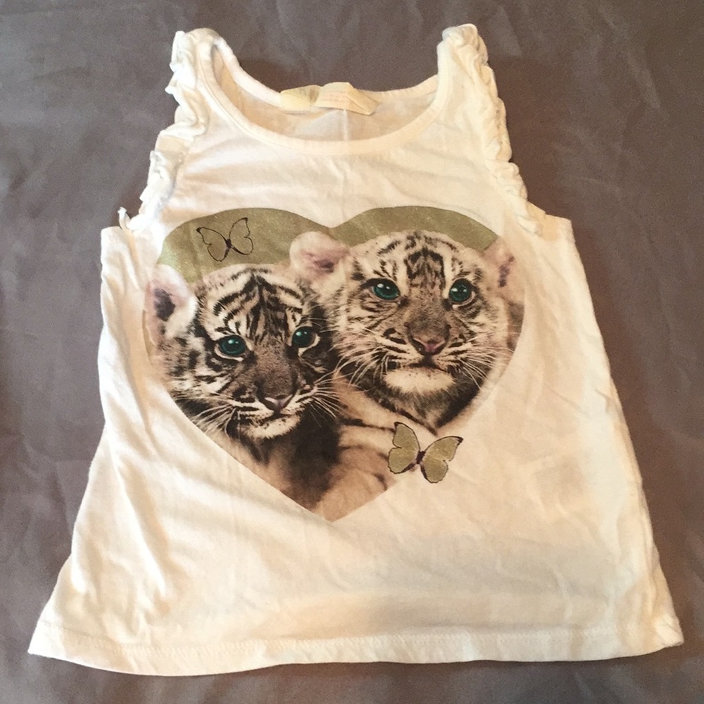 H&M Girls Cat tank top size 2-4 yrs